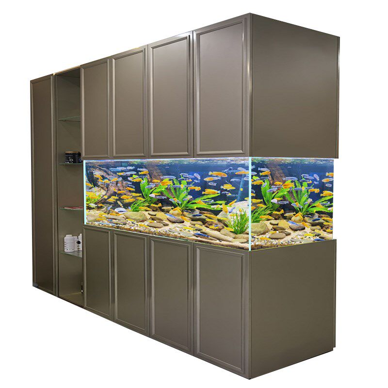 大型金龙鱼缸水族箱客厅办公室屏风2米3米底滤超白玻璃鱼缸定制,淘宝优惠券,粉丝福利购,淘宝优惠卷