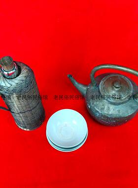 民俗老物件老铜壶老茶壶老铜器旧烧水壶怀旧复古提梁壶道具摆件