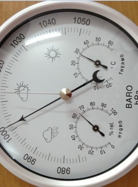 大气压计表壁挂式室内外空气温度湿度计家用高精度天气预报仪批量