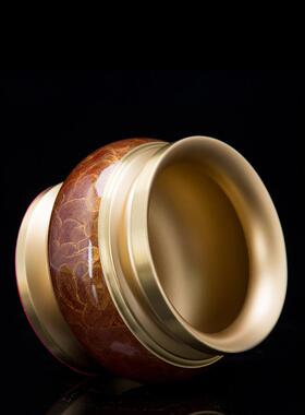 纯铜佛具用品大全供具供佛灯佛前香薰炉供水杯香筒花瓶供果盘全套