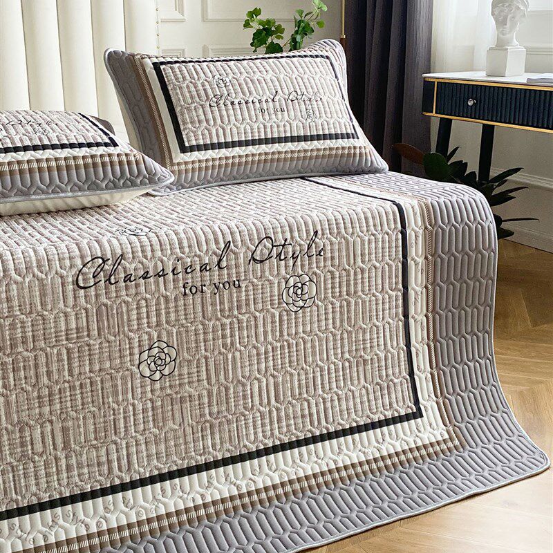 夏季加厚大版数码印花乳胶凉席冰丝三件套单人双人可水洗空调席子,淘宝优惠券,粉丝福利购,淘宝优惠卷