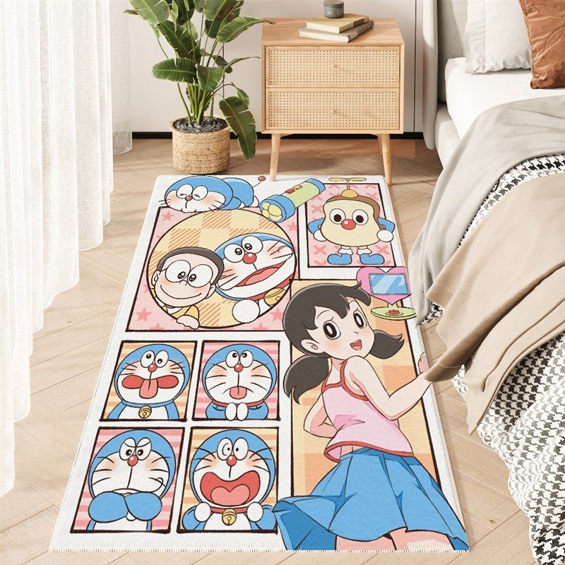卡通儿童床边毯卧室可爱地毯客厅沙发地毯阅读区房间加厚飘窗地垫,淘宝优惠券,粉丝福利购,淘宝优惠卷