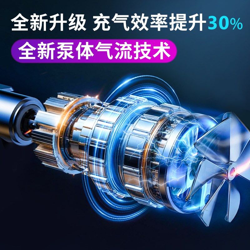 气嘉车载充气泵汽车打气泵电动便携式轿车轮胎专用带测胎压打气筒,淘宝优惠券,粉丝福利购,淘宝优惠卷