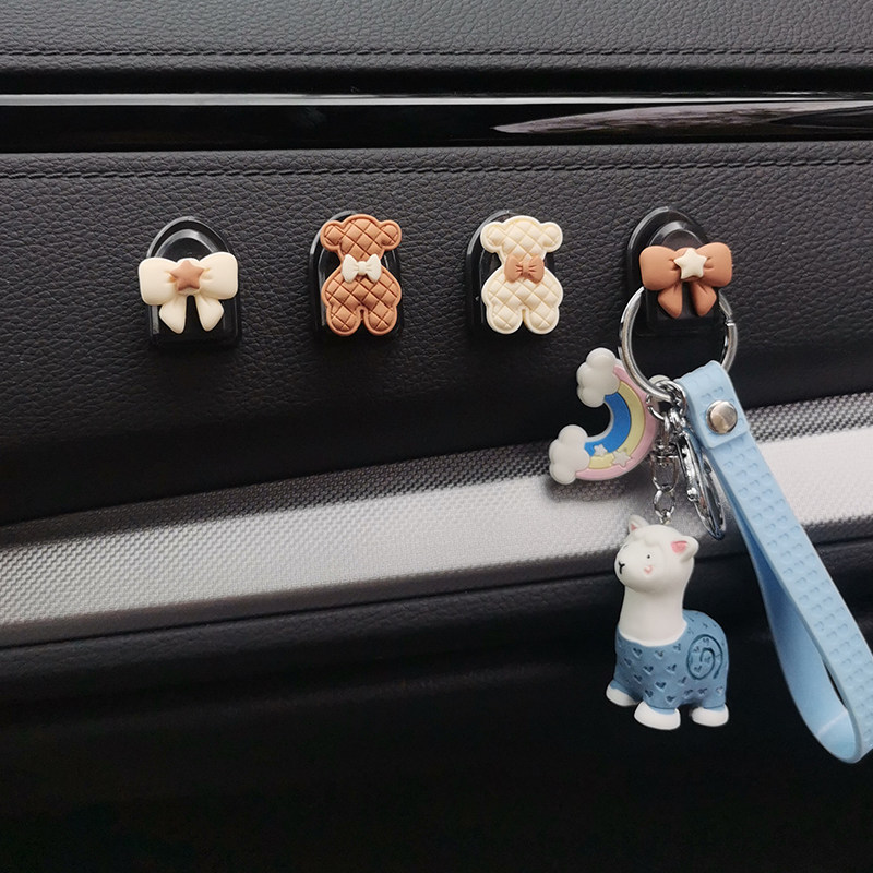 汽车挂钩车上前排用置物车载挂钩可爱卡通多功能车内装饰用品,淘宝优惠券,粉丝福利购,淘宝优惠卷