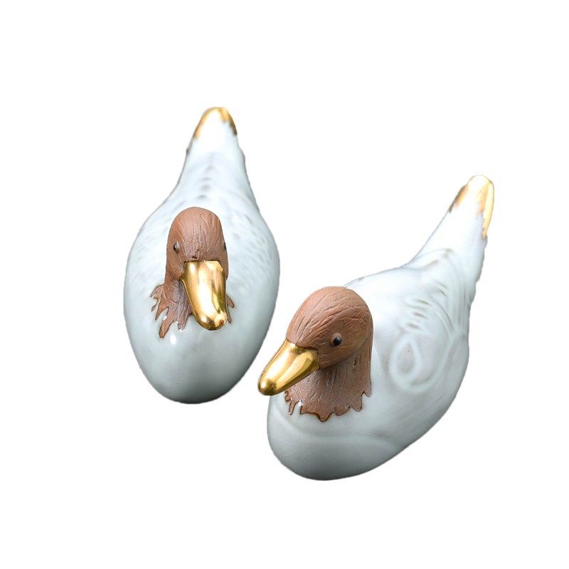 美到家茶宠精品摆件汝窑茶具茶宠紫砂茶盘茶玩配件守护鸭可养开片,淘宝优惠券,粉丝福利购,淘宝优惠卷