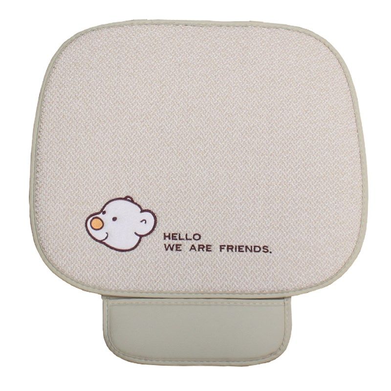 汽车坐垫四季通用五菱缤果亚麻卡通夏季座垫凉垫透气防滑女新能源,淘宝优惠券,粉丝福利购,淘宝优惠卷