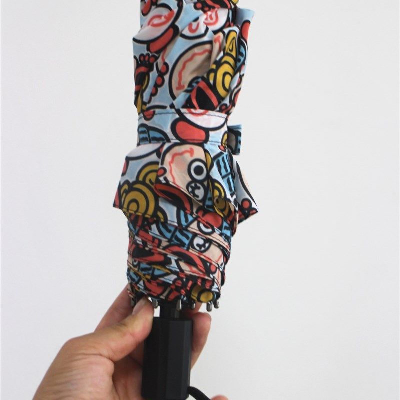 卡通黑超雨伞轻便款儿童雨伞  可配亲子款,淘宝优惠券,粉丝福利购,淘宝优惠卷