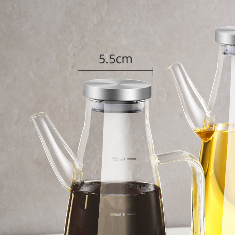 酱油瓶玻璃厨房调料瓶酱油醋专用料酒瓶家用防漏定量油壶醋壶套装,淘宝优惠券,粉丝福利购,淘宝优惠卷