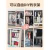 Shelves, wardrobes, steel hangers for rental houses, home perforated board angle steel wardrobes, multi-layer storage racks, storage racks