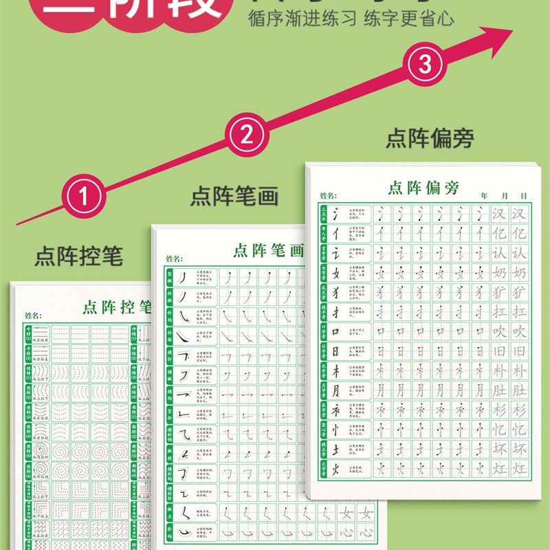 1-6年级控笔训练字帖小学生雷射笔划笔顺练字帖幼小衔接练字本硬,淘宝优惠券,粉丝福利购,淘宝优惠卷