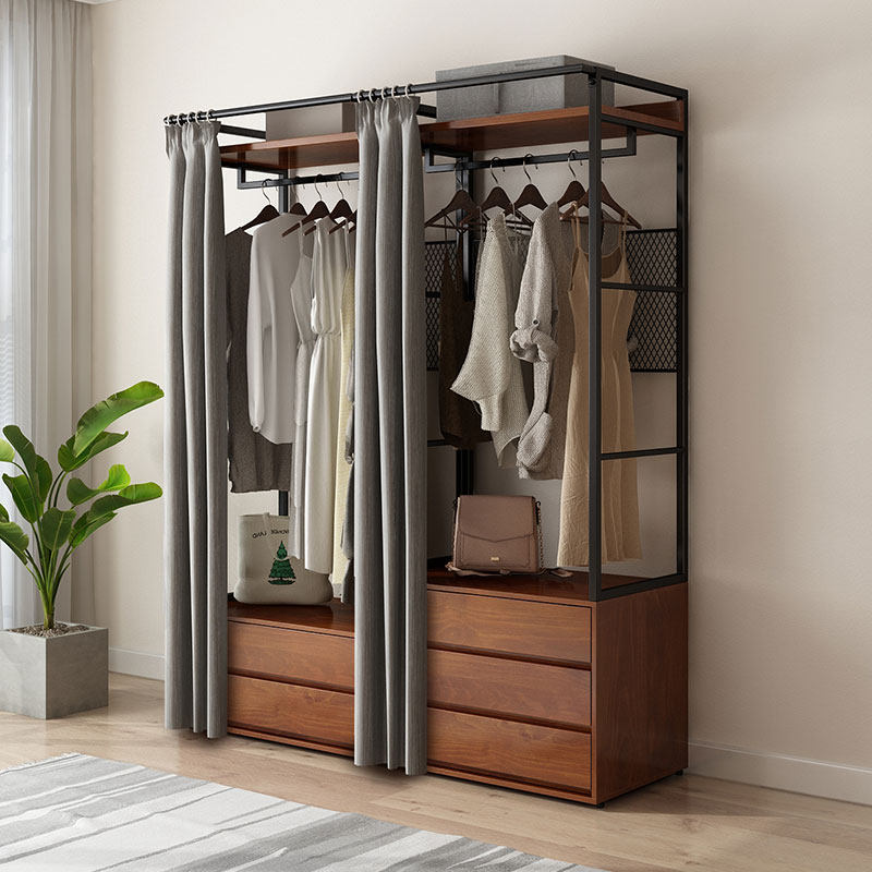 开放式衣架卧室落地铁艺衣柜置物架防尘步入式金属衣帽间架子组合,淘宝优惠券,粉丝福利购,淘宝优惠卷