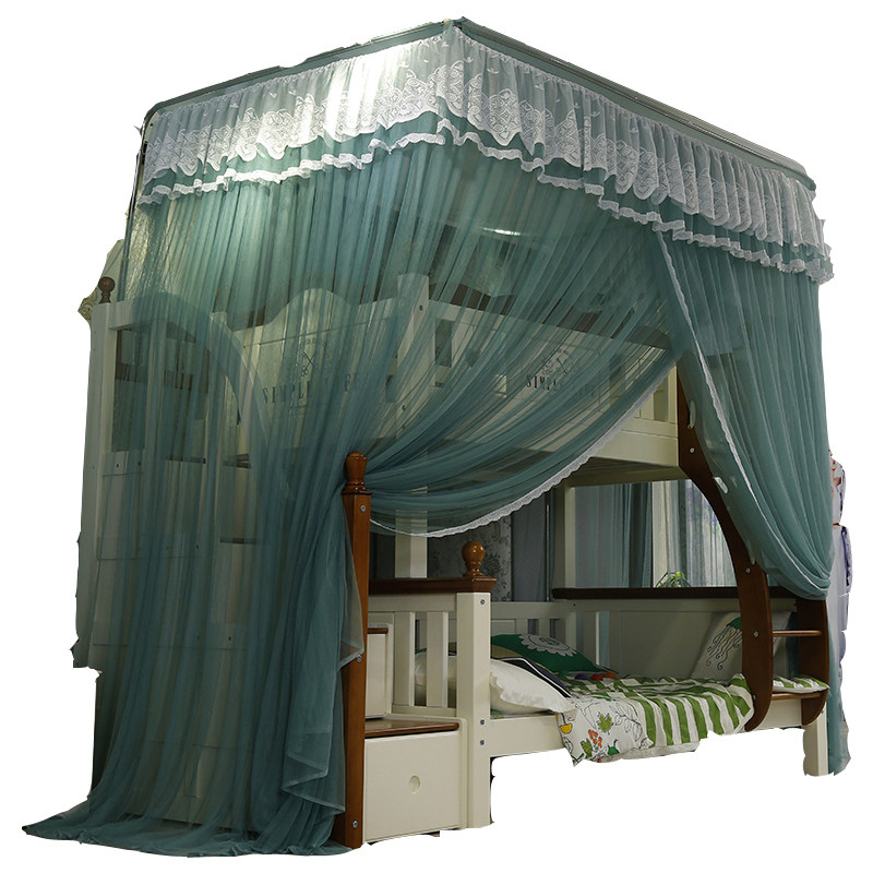 儿童双层子母床蚊帐1.5m上下床梯形书柜款高低床u型伸缩1.2米1.35,淘宝优惠券,粉丝福利购,淘宝优惠卷