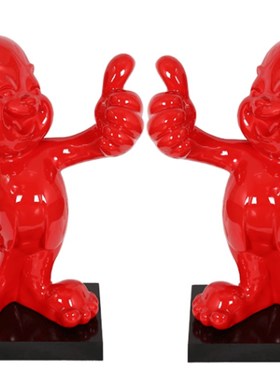 抽象人物雕塑摆件酒店家居创意软装饰品点赞红人餐厅现代很棒