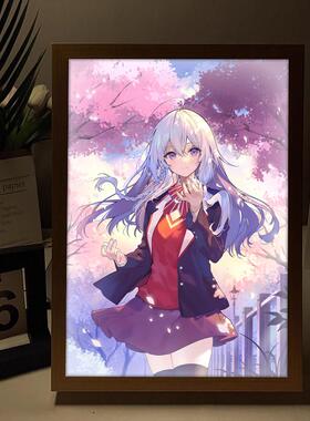 伊蕾娜镜子灯光画魔女之旅二次元周边相框摆件创意小夜灯生日礼物