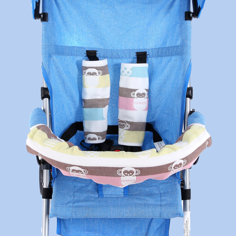 纯棉纱布婴儿车扶手保护套宝宝推车配件防护围栏咬咬口水巾围嘴,淘宝优惠券,粉丝福利购,淘宝优惠卷