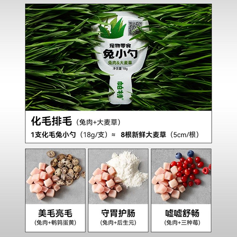 喵君 帕特兔小勺 兔肉鹌鹑鸭肉鸽肉零食猫条化毛排毛美毛湿粮餐盒,淘宝优惠券,粉丝福利购,淘宝优惠卷