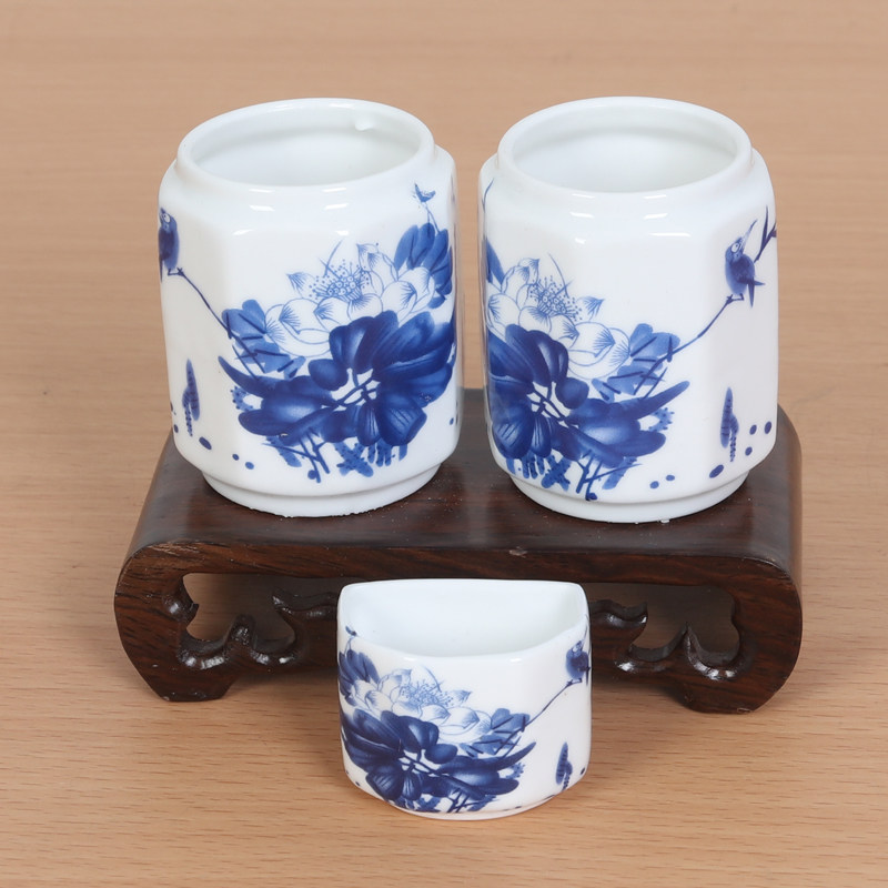 包邮鸟碗八哥鹩哥鸟食杯陶瓷画眉鸟食罐八角杯水缸盒槽鸟笼杯配件,淘宝优惠券,粉丝福利购,淘宝优惠卷