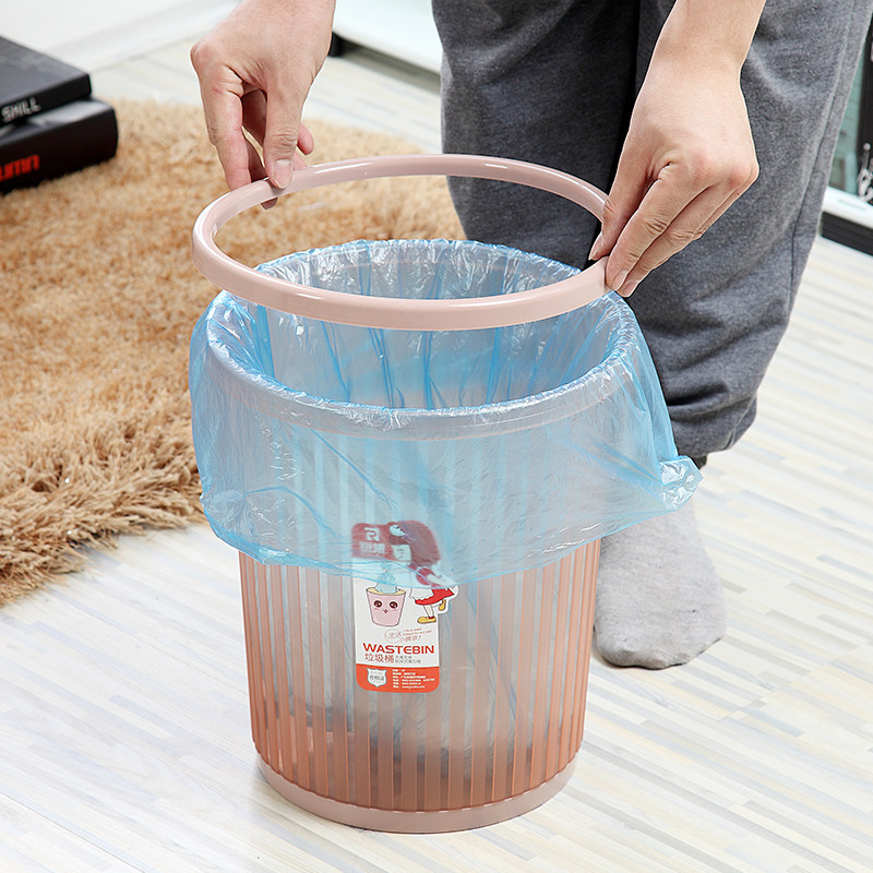 包邮 时尚创意卫生间厨房纸篓无盖垃圾桶家用 透明塑料垃圾筒大号,淘宝优惠券,粉丝福利购,淘宝优惠卷