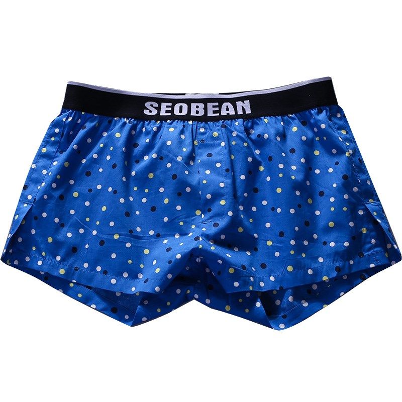 简约优雅纯棉男士家居裤防走光阿罗裤舒适睡裤短裤青年平角裤内裤,淘宝优惠券,粉丝福利购,淘宝优惠卷