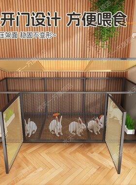 养殖专用兔笼子家用特大号室内兔子别墅铁丝网芦丁鸡鸡鸭笼鸽子笼