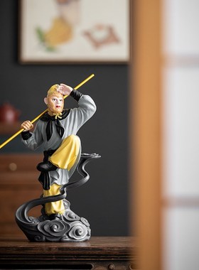 西游记师徒四人摆件孙悟空猪八戒唐僧沙僧中式家居人物客厅摆设