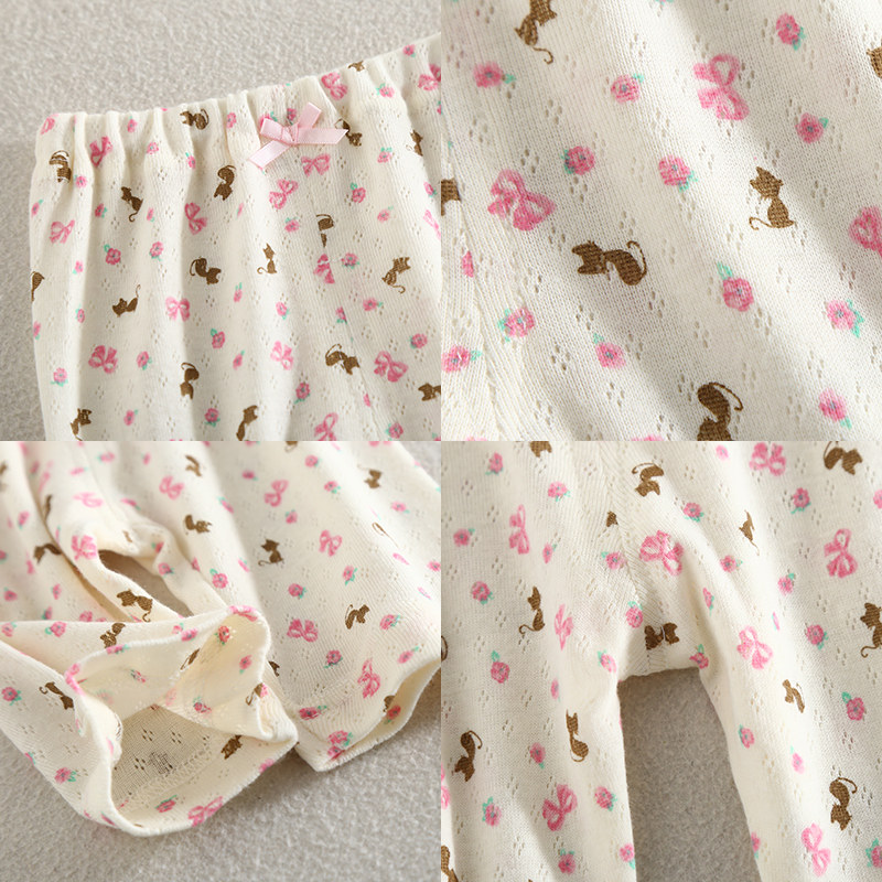 女童五分短裤纯棉网眼薄款五分裤女宝宝居家打底睡裤过膝空调裤夏,淘宝优惠券,粉丝福利购,淘宝优惠卷