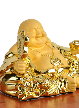 2021新款小车前台车上车载车保平安汽车摆件尼勒佛系高端车内饰品