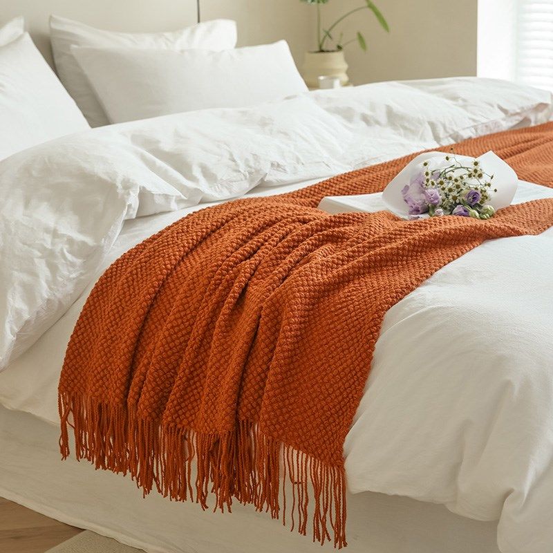 沙发毯子毛毯办公室午睡毯披肩针织空调盖毯民宿床尾巾床旗酒店,淘宝优惠券,粉丝福利购,淘宝优惠卷