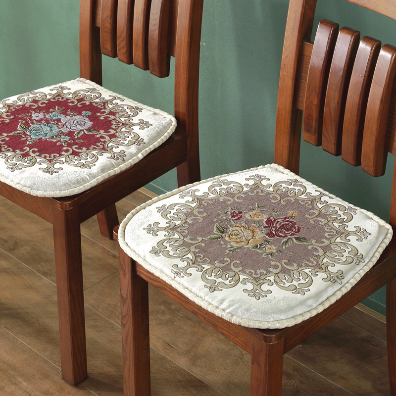 欧式加厚冬季餐椅垫毛绒通用椅子垫椅垫秋冬座垫可拆洗有绑带坐垫,淘宝优惠券,粉丝福利购,淘宝优惠卷