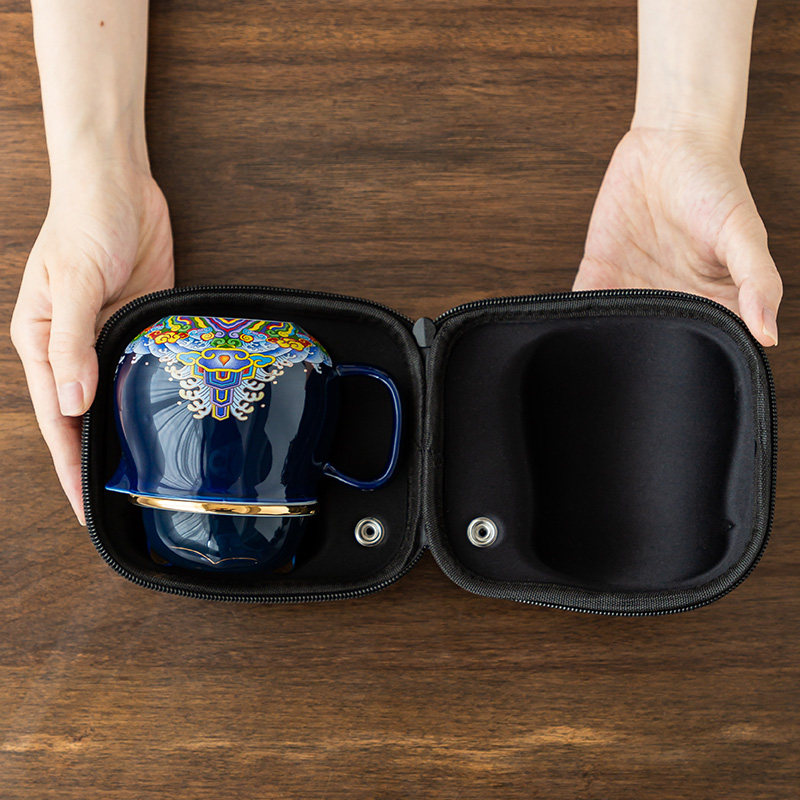 旅行茶具套装陶瓷快客杯便携式茶水分离过滤泡茶杯子车载功夫茶道,淘宝优惠券,粉丝福利购,淘宝优惠卷