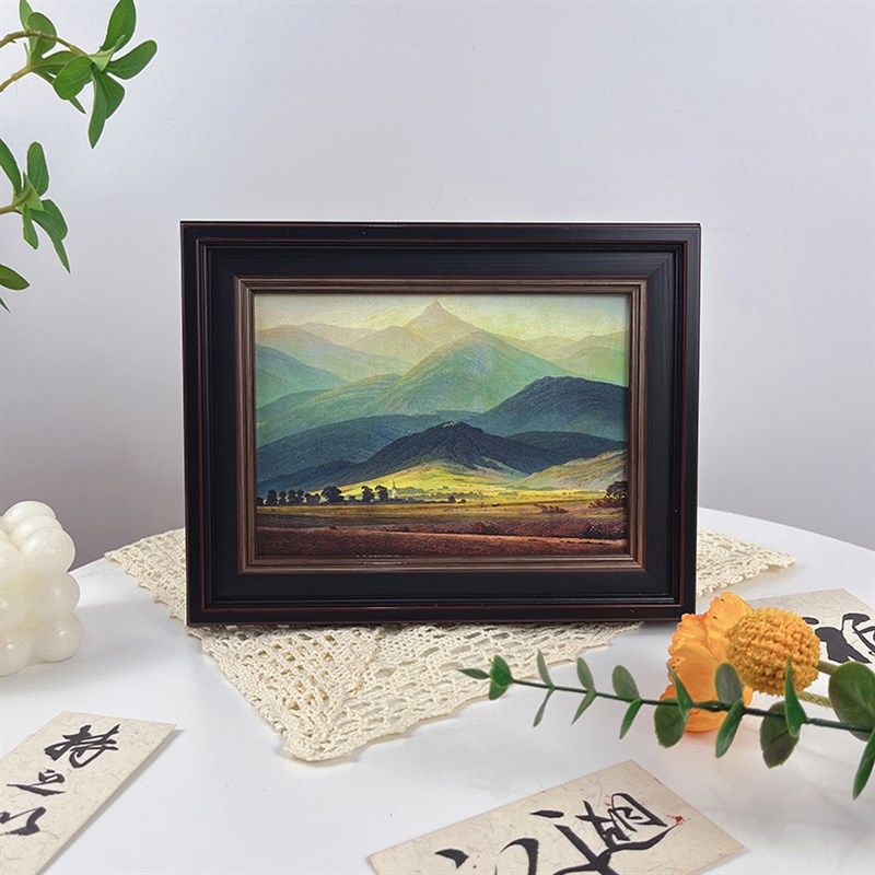 巨人山招财油画桌面摆件客厅背景墙装饰画靠山挂画卧室办公室壁画,淘宝优惠券,粉丝福利购,淘宝优惠卷