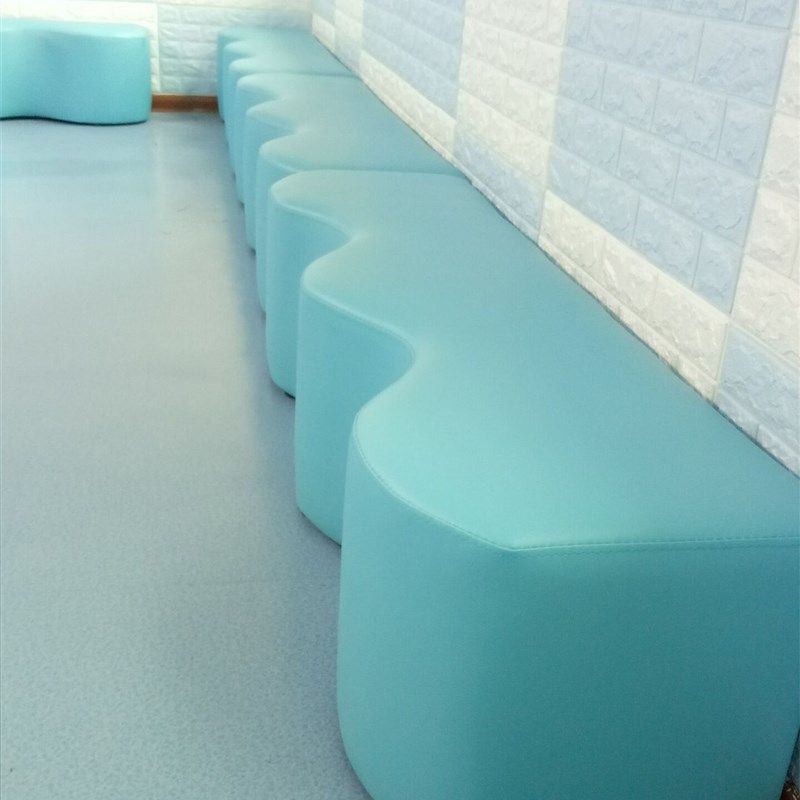 定制早教中心沙发培训中心异型沙发长条凳家长等候休息区沙发长凳,淘宝优惠券,粉丝福利购,淘宝优惠卷