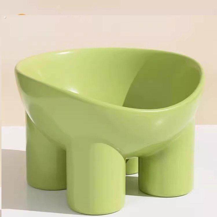 猫狗碗慢食碗宠物碗马卡龙色护颈碗高脚斜口饮水防打翻狗宠物用品,淘宝优惠券,粉丝福利购,淘宝优惠卷