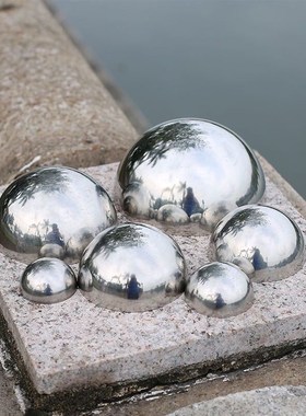 特厚不锈钢1.0mm半圆球墙面装饰空心大门半圆球金属镜面封头封口