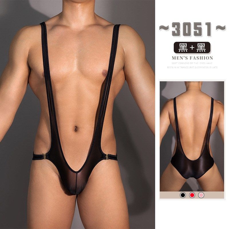 夏季凉感透明性感背带式内裤半包臀连体内衣健美表演酒吧轰趴服装,淘宝优惠券,粉丝福利购,淘宝优惠卷