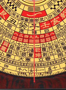 正品崇道堂5寸三元盘17层大字体高精度专业风水罗盘初学入门盘五