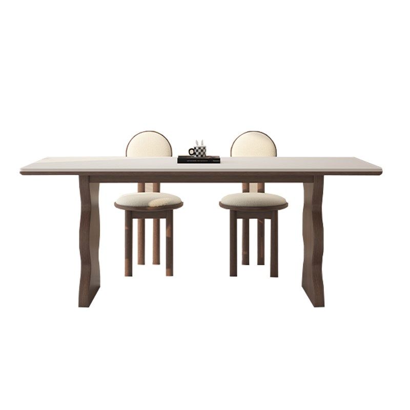 德利丰实木岩板餐桌家用小户型侘寂中古风长方形全托原木吃饭桌子,淘宝优惠券,粉丝福利购,淘宝优惠卷