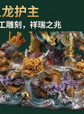 关公神像摆件家用供奉武财神关二爷像树脂店铺站像关帝圣君办公室