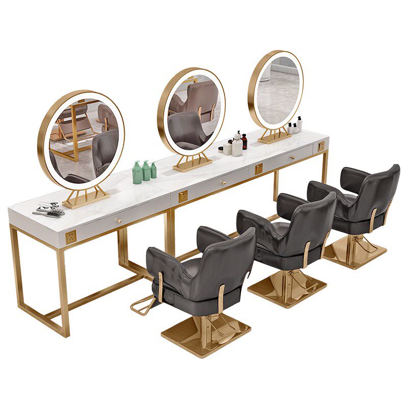 影楼专业化妆台彩妆头疗店梳妆台养发馆镜台发廊专用美发店双面镜,淘宝优惠券,粉丝福利购,淘宝优惠卷