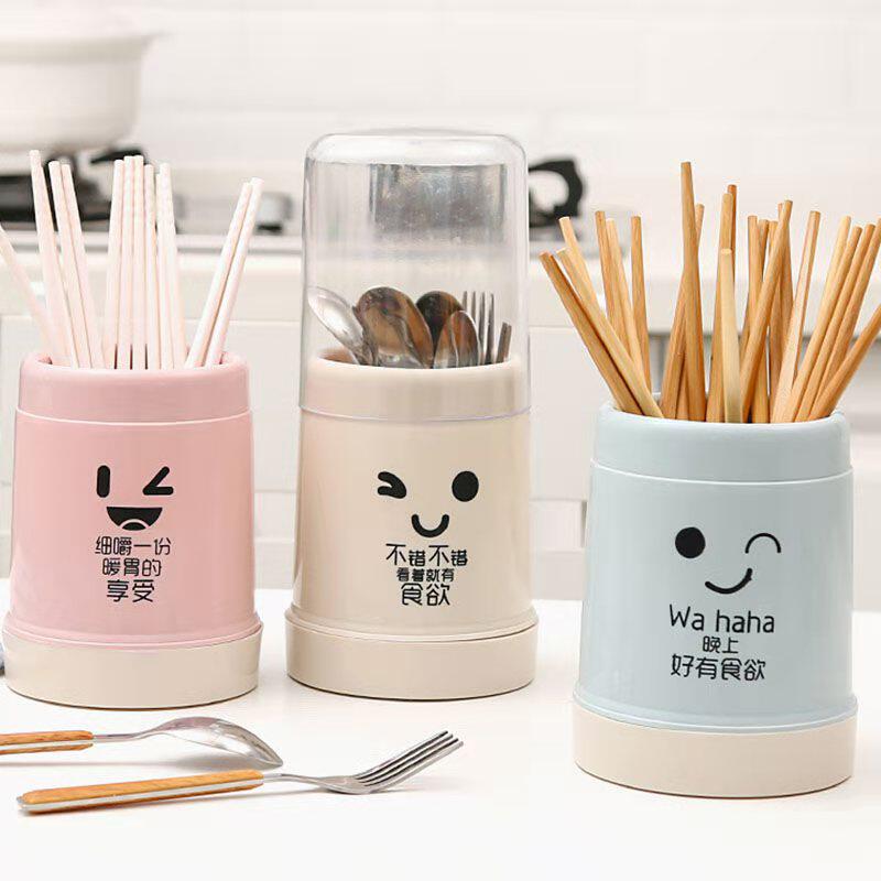 Covered dust-proof chopstick cage chopstick barrel kitchen tableware storage box chopstick basket household chopstick box storage rack chopstick barrel