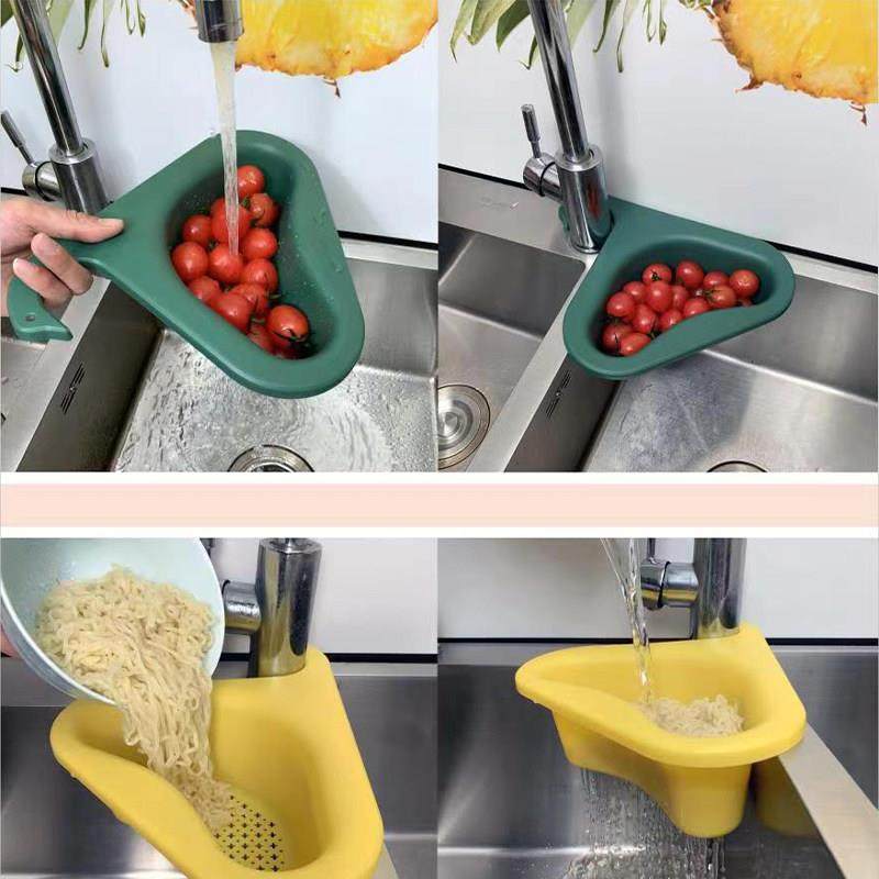 水槽天鹅沥水蓝无痕创意多功能干湿分离塑料洗菜水池滤水篮沥水架,淘宝优惠券,粉丝福利购,淘宝优惠卷