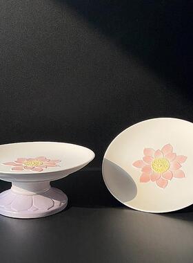 白瓷莲花香炉大号特大号12寸上香烧香家用佛前供奉供佛供香炉供碗