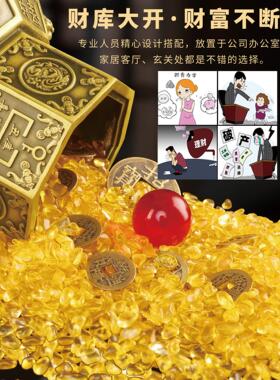 貔貅摆件纯铜聚宝盆八卦干坤大财库八方来客厅店铺财装饰开业礼品
