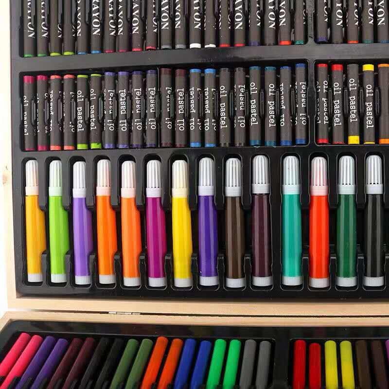 Children's watercolor pen painting set gift box paint brush crayon kindergarten gift primary school students art supplies