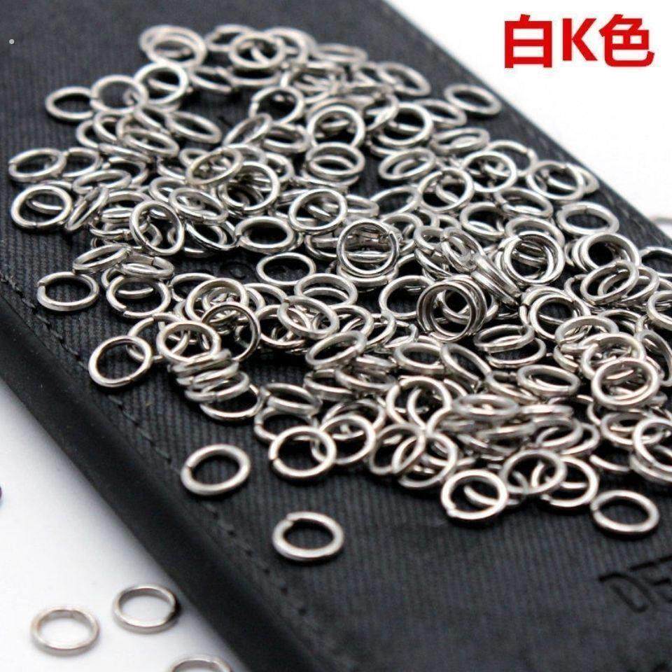 【200个】4/5/6mm开口圈平口圈项链手链链条接口手工饰品配件,淘宝优惠券,粉丝福利购,淘宝优惠卷