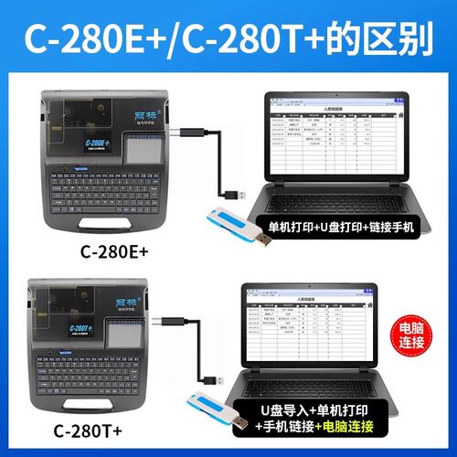 丽标线号机C-280E/C-280T电线电缆打号机号码管套管线管打码机 - 图0