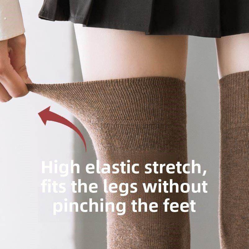 过膝袜女春秋款纯棉长筒压力护膝高筒秋冬黑色大腿长腿袜女士长袜,淘宝优惠券,粉丝福利购,淘宝优惠卷