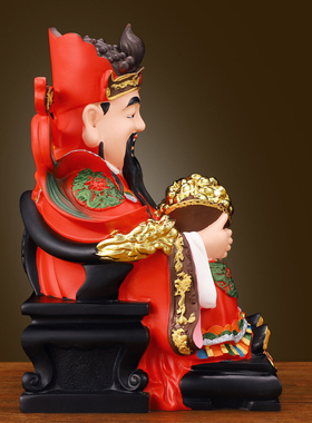 新款2026年文财神爷佛像摆件家用树脂供奉招财香火神像店铺办公室