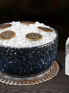 白水晶柱子摆件六棱柱客厅装饰工艺品梁下压顶卧室办公室店铺摆设