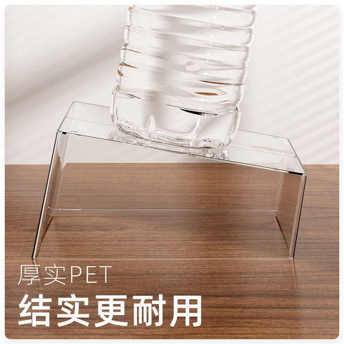透明小零食收纳盒斜口储物筐塑料橱柜整理箱杂物亚克力展示盒子 - 图1